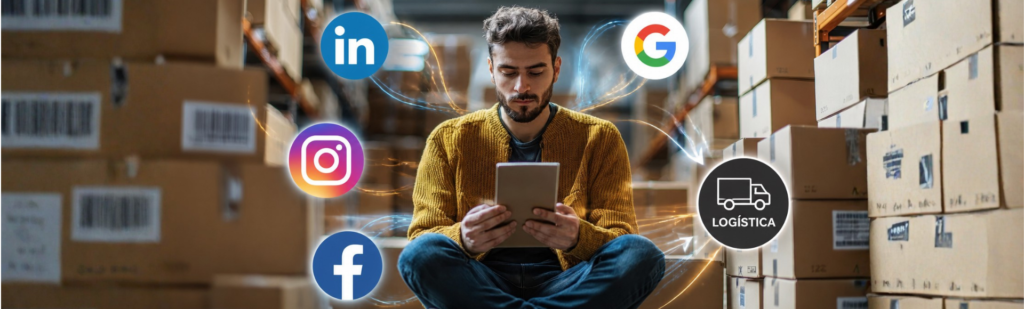 Tráfego pago para transportadoras e freight forwarders com Google Ads, LinkedIn Ads e Meta Ads